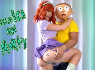 miniskirt Rick & Morty babe cosplay