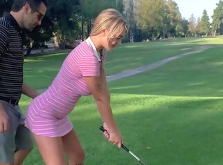 sex Hitting a hole in one blonde natural